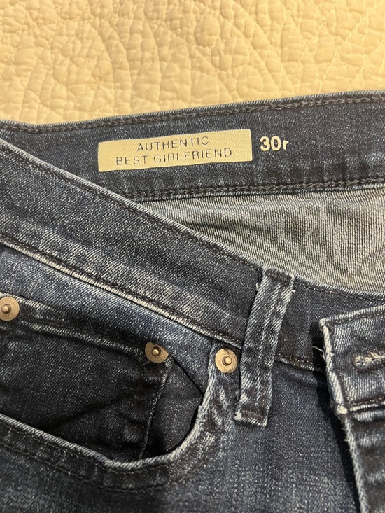 GAP Denim - GAP Authentic Best Girlfriend Straight Leg Jeans - Dark Blue